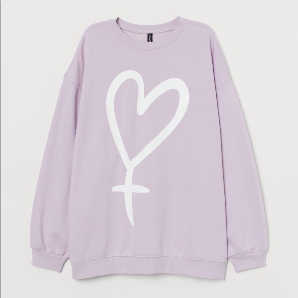 Lavender sweatshirt / H&M